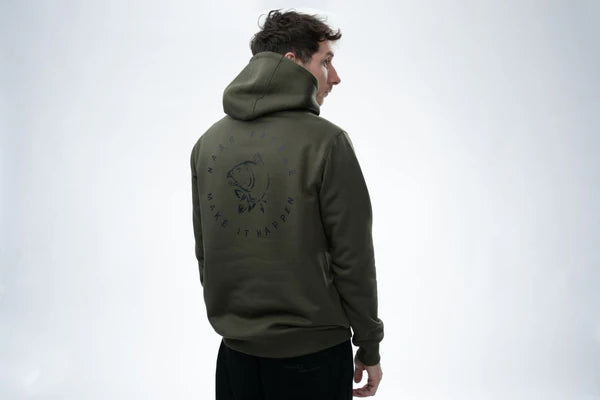 Sweat Make It Happen Carp Logo Hoodie Green