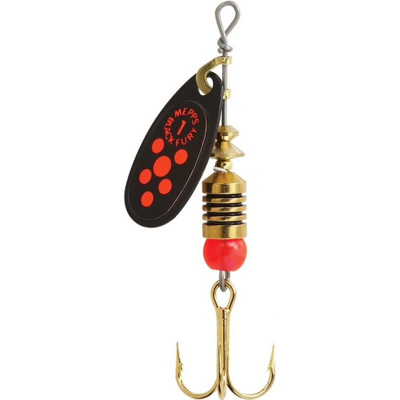 Mepps Black Fury – Cuiller Légendaire Ultra-Efficace pour Truite, Perche et Carnassier