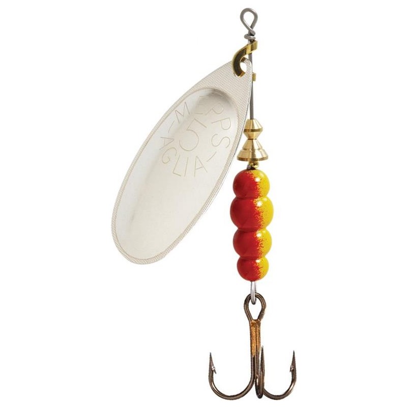 Mepps Aglia Argent – Cuiller Incontournable Ultra-Réfléchissante pour Truite & Carnassiers