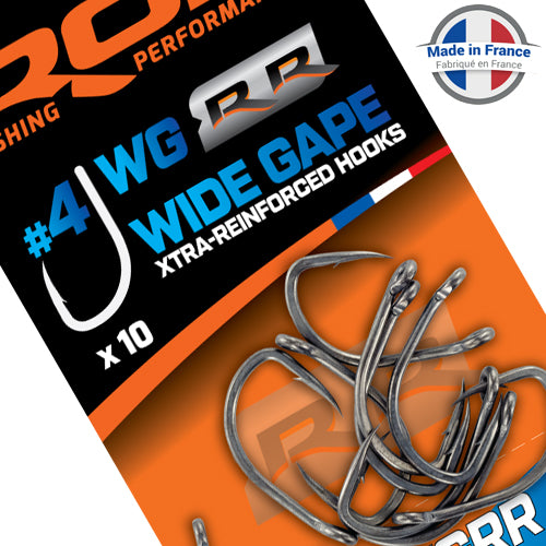 Hameçon ROK Fishing Wide Gape Xtra-Reinforced – Ultra Résistance & Ferrage Puissant