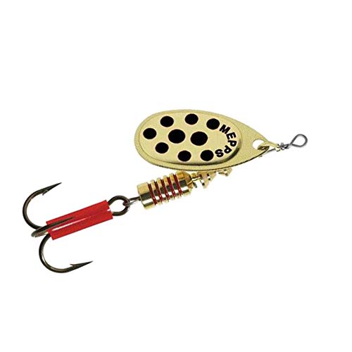 Mepps Aglia point noirs or – Palette Dorée + Motifs Contraste