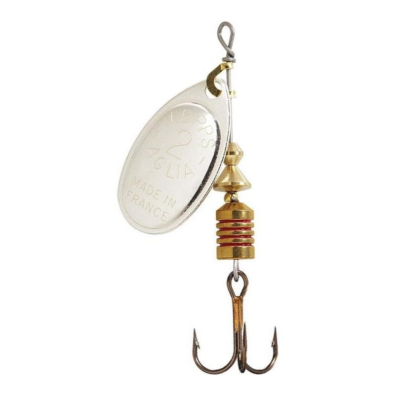 Mepps Aglia Argent – Cuiller Incontournable Ultra-Réfléchissante pour Truite & Carnassiers