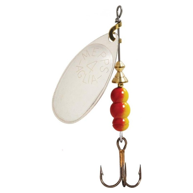 Mepps Aglia Argent – Cuiller Incontournable Ultra-Réfléchissante pour Truite & Carnassiers