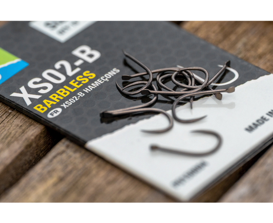 Hameçon Preston Innovations XS02 Barbless – Hameçon à Palette Sans Ardillon