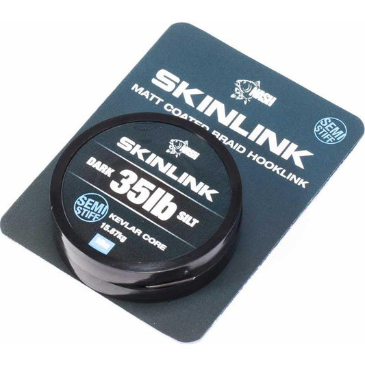 Bas de Ligne Skinlink Semi-Stiff NASH – Tresse Gainée Haute Performance pour la Carpe